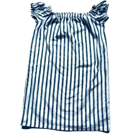 VERO Modo mini dress off the shoulder vertical stripe lined straight size s - Picture 6 of 15